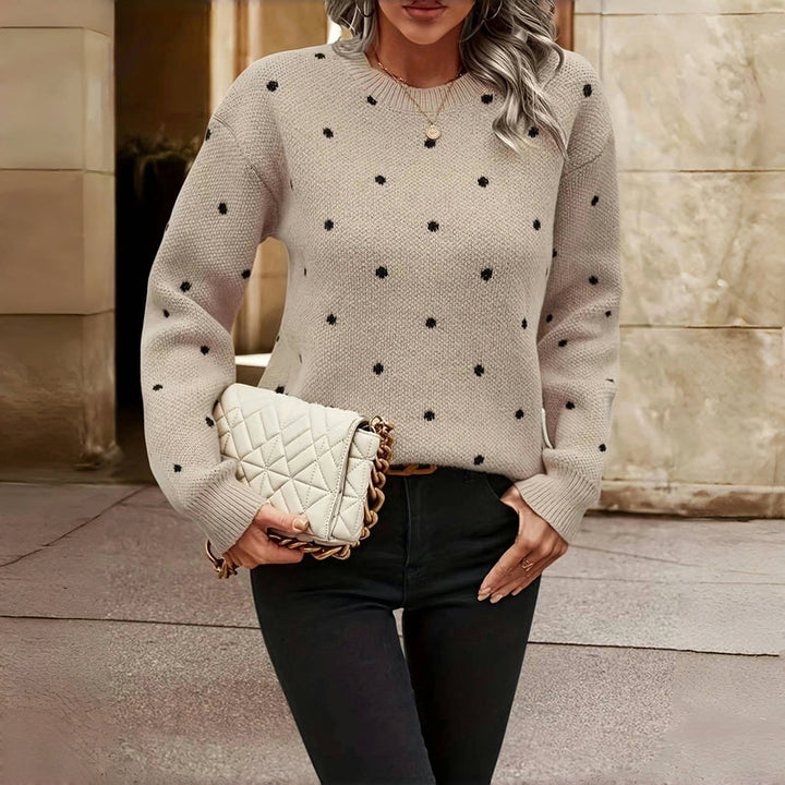 Claire™ | Polka Dot Knitted Sweater