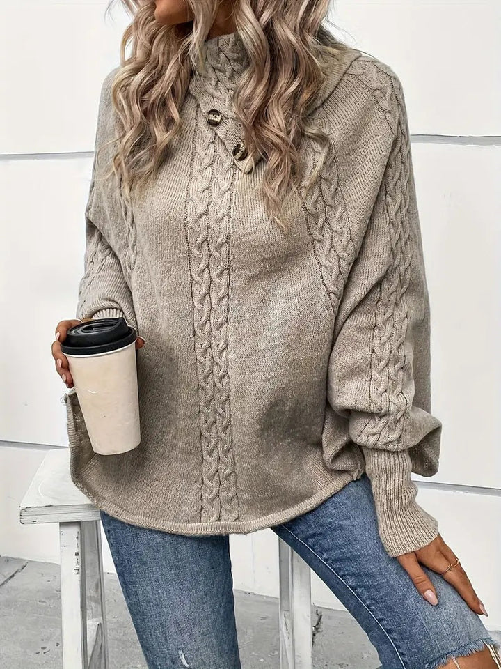 Claire™ | Cozy Knit Button Sweater