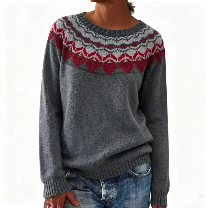 Claire™ | Winter Pattern Sweater