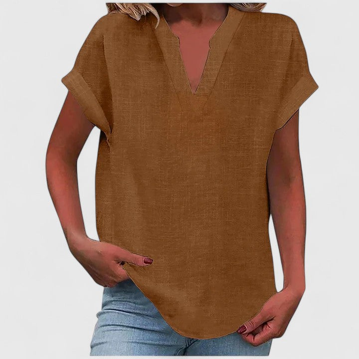 Victoria | Comfortable V-Neck Blouse
