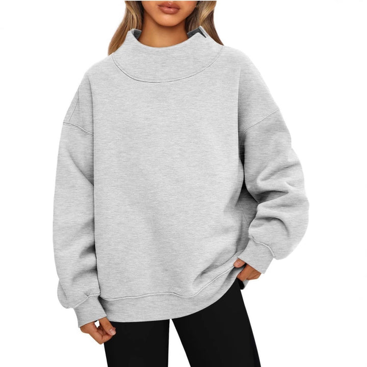 Claire™ | Essential High Collar Sweatshirt