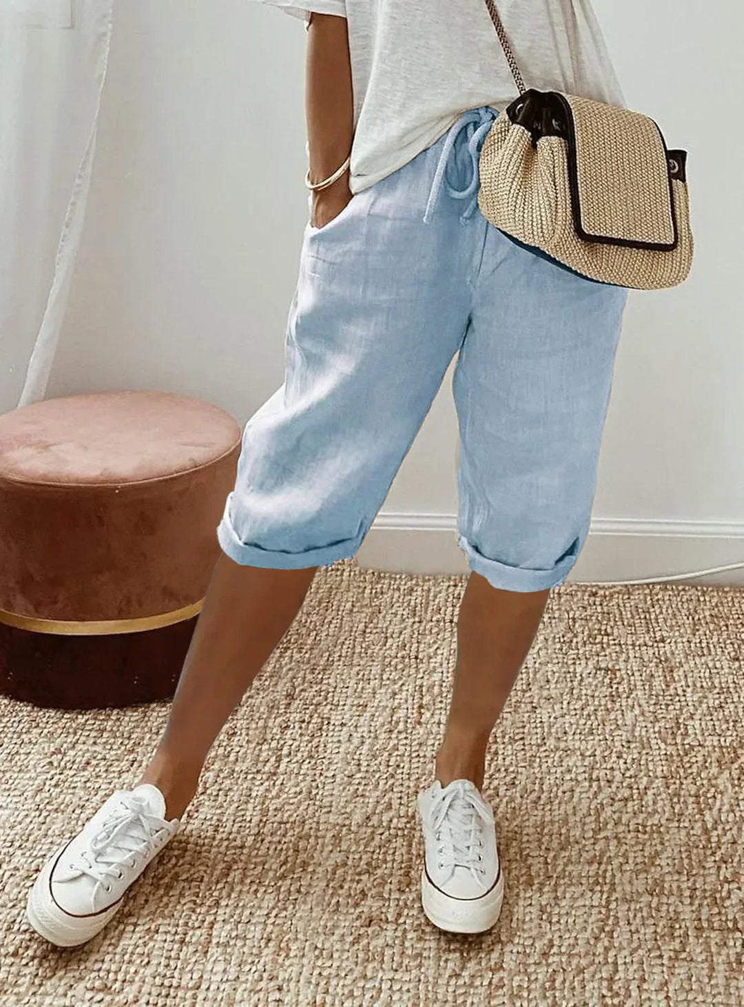 Nerina - Chic Cotton-Linen Harem