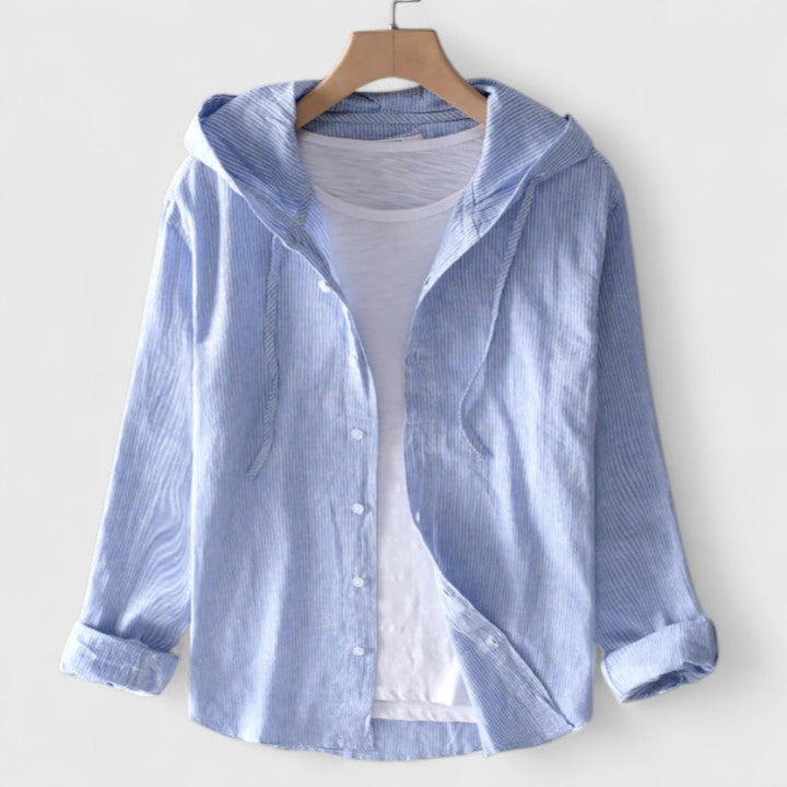 Victoria | Elegant Hooded Blouse