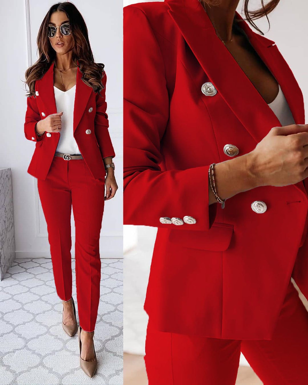 OLIVIA | ELEGANT TAILORED BLAZER SET