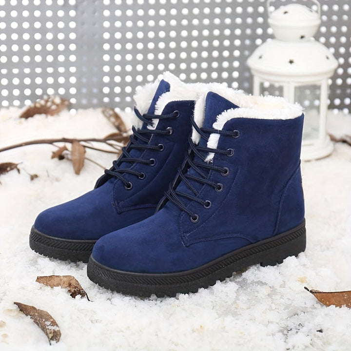 Victoria | Fur-Lined Lace-Up Boots