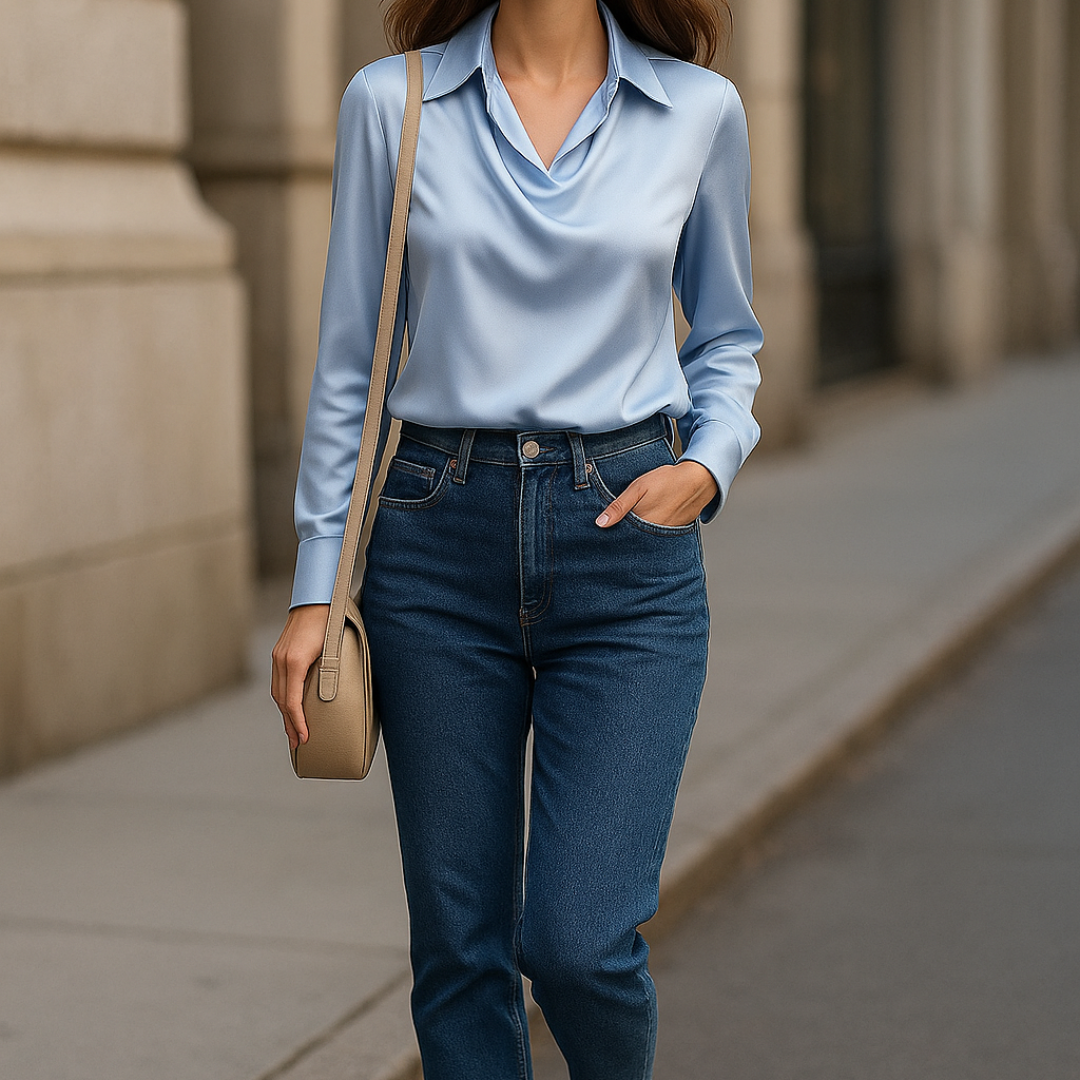 Celena - Elegant Shiny Blouse